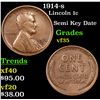 1914-s Lincoln Cent 1c Grades vf++