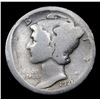 Image 2 : 1921-p Mercury Dime 10c Grades g, good