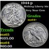 1944-p Walking Liberty Half Dollar 50c Grades Choice+ Unc