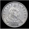 Image 2 : 1858-p Seated Liberty Half Dime 1/2 10c Grades AU Details