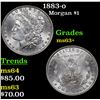 Image 1 : 1883-o Morgan Dollar $1 Grades Select+ Unc