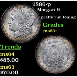 1886-p Morgan Dollar $1 Grades Select+ Unc
