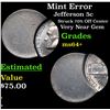 Image 1 : Mint Error Jefferson Nickel 5c Grades Choice+ Unc