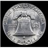 Image 3 : 1948-d Franklin Half Dollar 50c Grades Choice Unc FBL