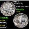 1927-s Buffalo Nickel 5c Grades xf