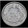 Image 3 : 1861-p Seated Liberty Half Dime 1/2 10c Grades Select AU