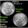 Image 1 : 1880-p Morgan Dollar $1 Grades Select+ Unc