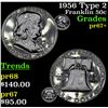 Image 1 : 1956 Type 2 Franklin Half Dollar 50c Grades GEM++ Proof