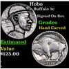 Hobo Buffalo Nickel 5c Grades Hand Carved