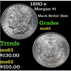 1890-s Morgan Dollar $1 Grades Select Unc