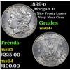 Image 1 : 1899-o Morgan Dollar $1 Grades Choice+ Unc