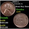 1915-s Lincoln Cent 1c Grades Choice AU