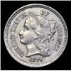 Image 2 : 1870 Three Cent Copper Nickel 3cn Grades Select Unc