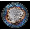Image 2 : 1887-p Rainbow Toned Morgan Dollar $1 Grades Choice Unc