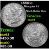 Image 1 : 1880-o Morgan Dollar $1 Grades Select Unc