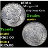 Image 1 : 1878-s Morgan Dollar $1 Grades Choice+ Unc