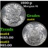 Image 1 : 1890-p Morgan Dollar $1 Grades Choice Unc