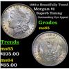 1883-o Beautifully Toned Morgan Dollar $1 Grades GEM Unc