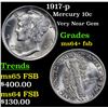 Image 1 : 1917-p Mercury Dime 10c Grades Choice Unc+ FSB