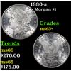 1880-s Morgan Dollar $1 Grades GEM+ Unc