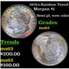Image 1 : 1878-s Rainbow Toned Morgan Dollar $1 Grades Select Unc