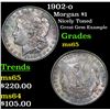 Image 1 : 1902-o Morgan Dollar $1 Grades GEM Unc