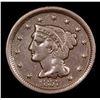 Image 2 : 1857 Small Date Braided Hair Large Cent 1c Grades vf++