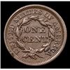 Image 3 : 1857 Small Date Braided Hair Large Cent 1c Grades vf++