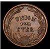 Image 3 : 1863 Union For Ever Civil War Token 1c Grades Select Unc BN