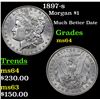 1897-s Morgan Dollar $1 Grades Choice Unc