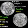 Image 1 : 1904-o Morgan Dollar $1 Grades GEM+ Unc