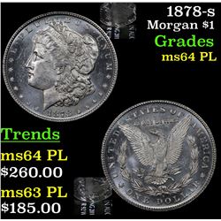 1878-s Morgan Dollar $1 Grades Choice Unc PL
