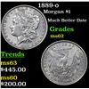 Image 1 : 1889-o Morgan Dollar $1 Grades Select Unc
