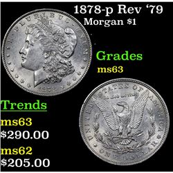 1878-p Rev '79 Morgan Dollar $1 Grades Select Unc