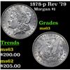 Image 1 : 1878-p Rev '79 Morgan Dollar $1 Grades Select Unc