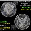 Image 1 : 1883-cc Vam 2 Morgan Dollar $1 Grades Select Unc DMPL