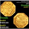 1871 BG-714 25c california Fractional Gold Grades Select+ Unc
