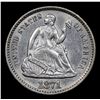 Image 2 : 1871-p Seated Liberty Half Dime 1/2 10c Grades Select+ Unc