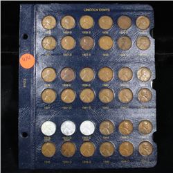 Complete Lincoln cent page 1935-1946 36 coins