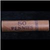Image 4 : Uncirculated small cents 1c orig shotgun roll, 1957-p