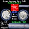 Image 1 : Buffalo Nickel Shotgun Roll in Old Bank Style 'Bell Telephone'  Wrapper 1920 & s Mint Ends