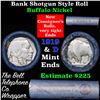 Image 1 : Buffalo Nickel Shotgun Roll in Old Bank Style 'Bell Telephone'  Wrapper 1919 & d Mint Ends