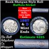 Image 1 : Buffalo Nickel Shotgun Roll in Old Bank Style 'Bell Telephone'  Wrapper 1927 & d Mint Ends
