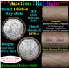 ***Auction Highlight*** Full solid Much Better date 1878-s Morgan silver dollar roll, 20 coins (fc)