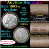 Image 1 : ***Auction Highlight*** Full solid Key date 1892-o Morgan silver dollar roll, 20 coins (fc)