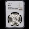 Image 2 : NGC 1922-p Peace Dollar $1 Graded ms63 By NGC