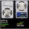 Image 1 : NGC 1925-p Peace Dollar $1 Graded ms64 By NGC