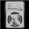 Image 2 : NGC 1881-s Morgan Dollar $1 Graded ms63 By NGC
