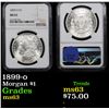 Image 1 : NGC 1899-o Morgan Dollar $1 Graded ms63 By NGC