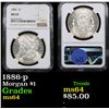 Image 1 : NGC 1886-p Morgan Dollar $1 Graded ms64 By NGC